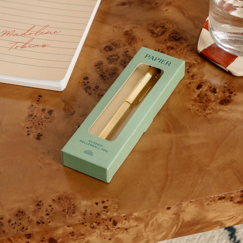 Gold Ruler Pen Classic Rollerball Pens | Office| Papier | Golden Rule Gallery – GOLDEN ...