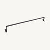 Solid Black Iron Minimal Towel Bar for Bathroom
