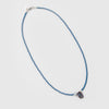 Blue Beaded Necklace With BBlue Freshwater Pearls and 925 Sterling Silver Bead