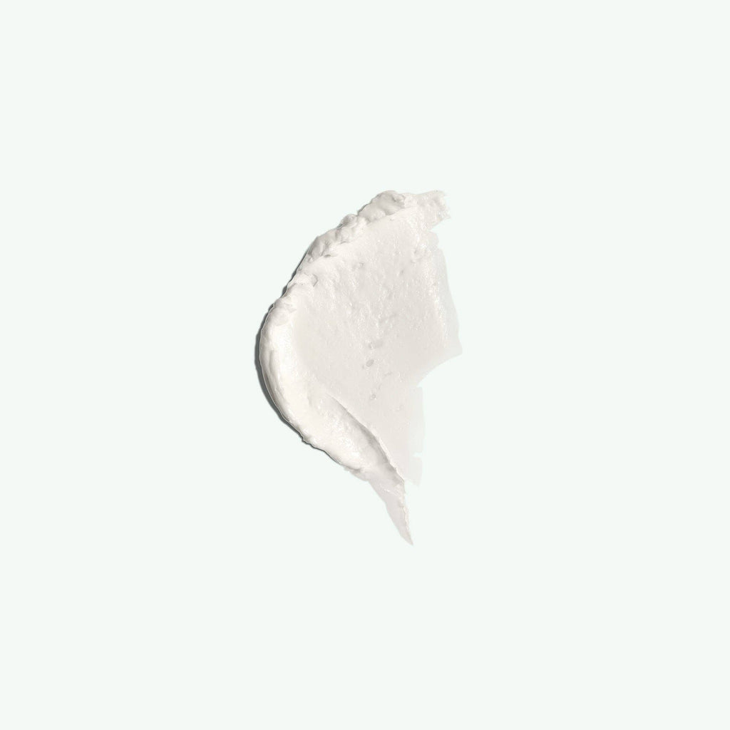 White body butter cream swatch by Corpus on a light gray background