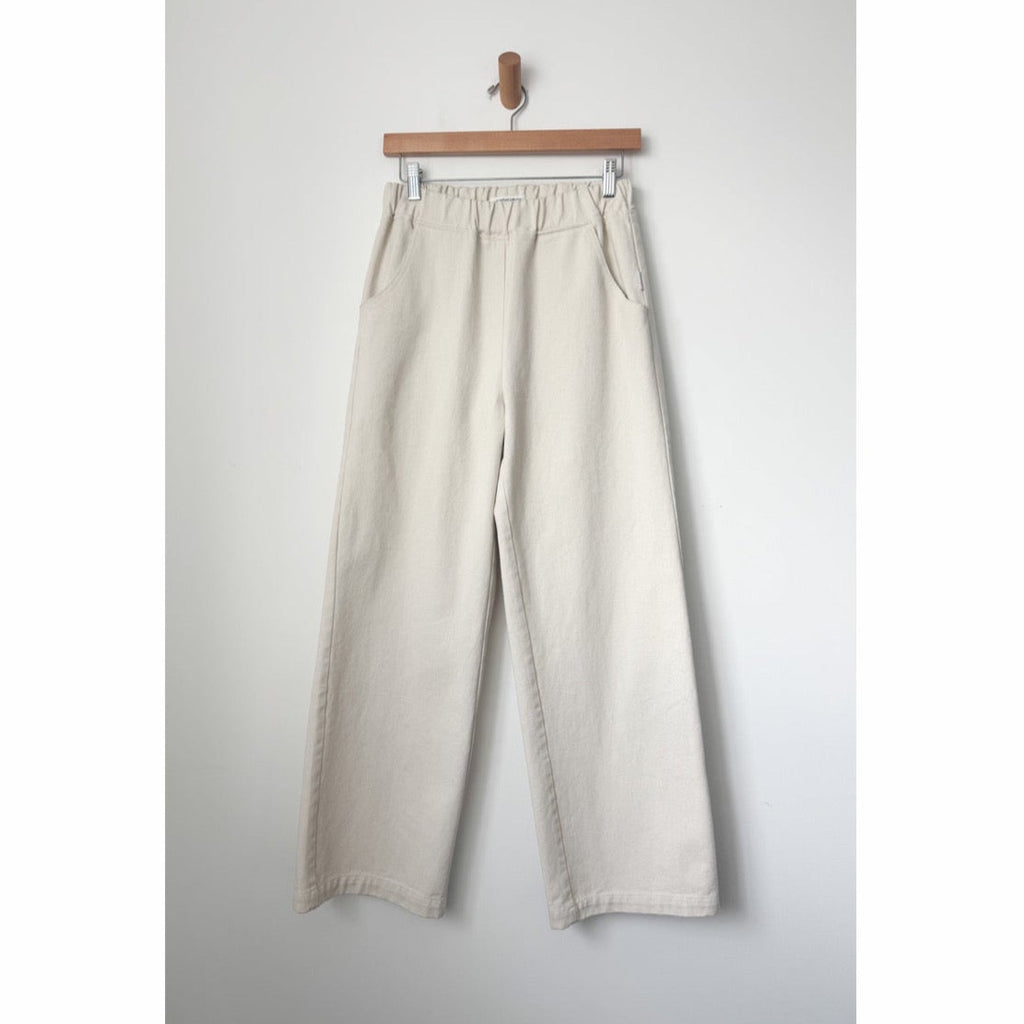 Cream Canvas Pants by Le Bon Shoppe