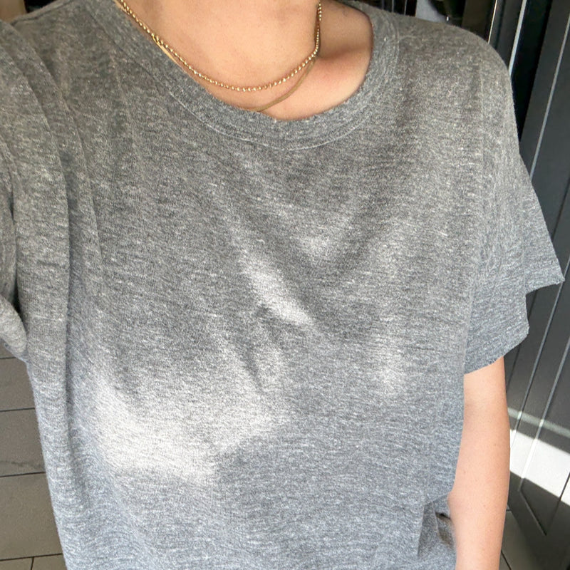 Boxy Everyday Grey Tee Shirt by Le Bon Shoppe