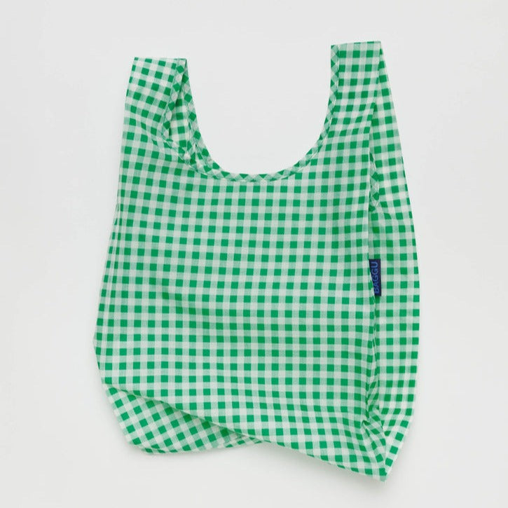 Baby Baggu Green Gingham Bag at Golden Rule Gallery