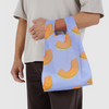 Baggu Baby Reusable Tote Bag Blue With Cantaloupe Melon at Golden Rule Gallery in Minneapolis