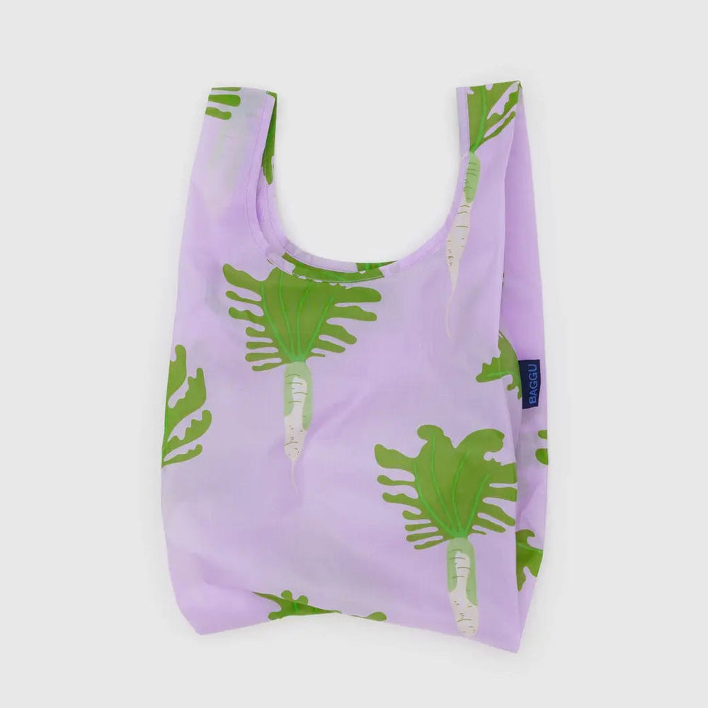 Baggu Baby Reusable Tote Bag Purple With Daikon at Golden Rule Gallery in Minneapolis