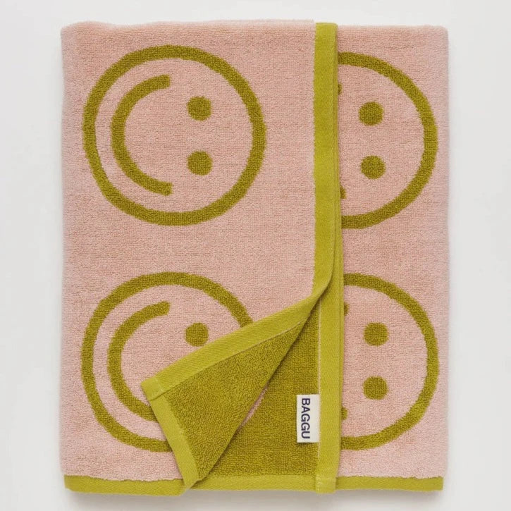 Baggu Bath Towel in Happy Marigold Organic Terrycloth at Golden Rule Gallery