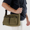 Baggu Green Cargo Bag with Pockets at Golden Rule Gallery