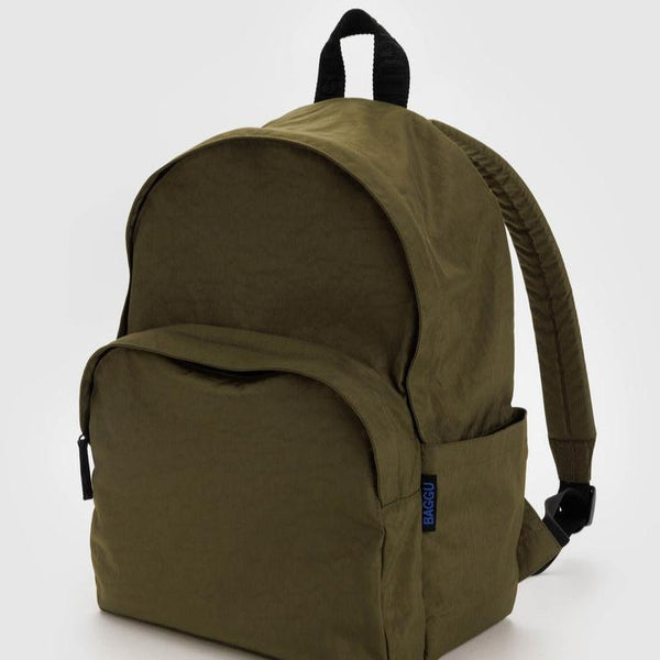 Baggu Large Nylon Backpack in Forest Green at Golden Rule Gallery