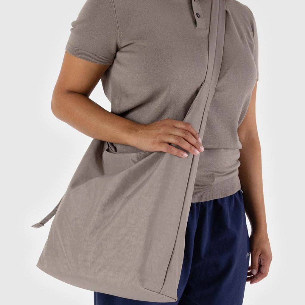 Baggu Large Nylon Sling in Dove Gray at Golden Rule Gallery