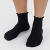 Baggu Lettuce Edge Ruffle Socks in Black at Golden Rule Gallery