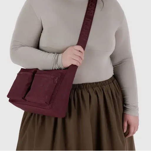 Baggu Mahogany Medium Cargo Crossbody at Golden Rule Gallery in Excelsior