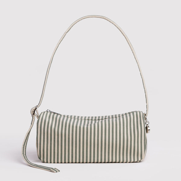 Nylon Loaf Bag in Sage Stripe by Baggu