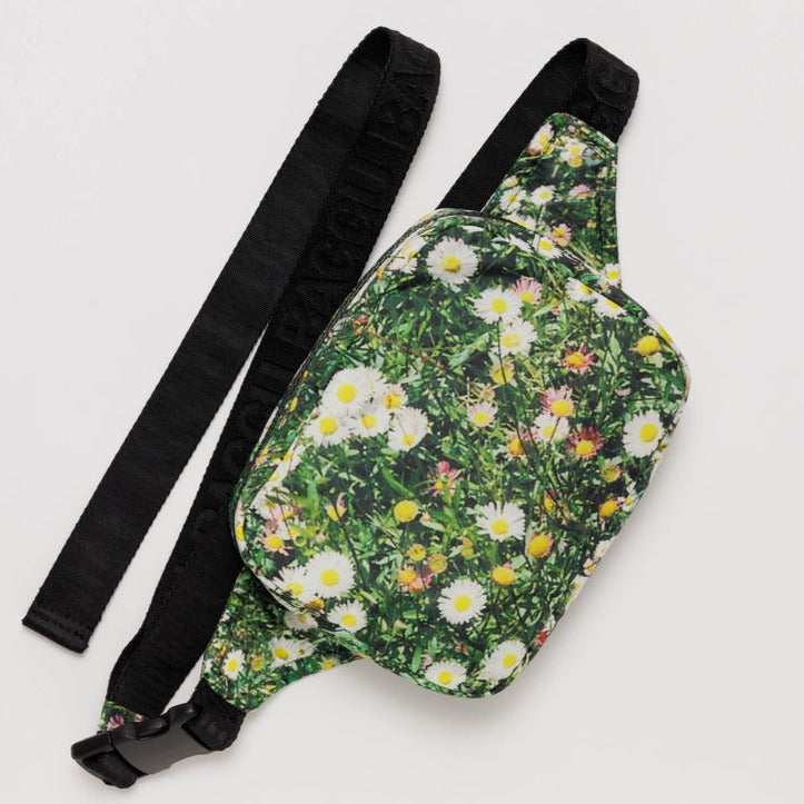 Baggu Puffy Fanny Pack Crossbody in Daisy Print at Golden Rule Gallery