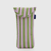Baggu Puffy Glasses Sleeve In Avocado Candy Stripe Pattern at Golden Rule Gallery
