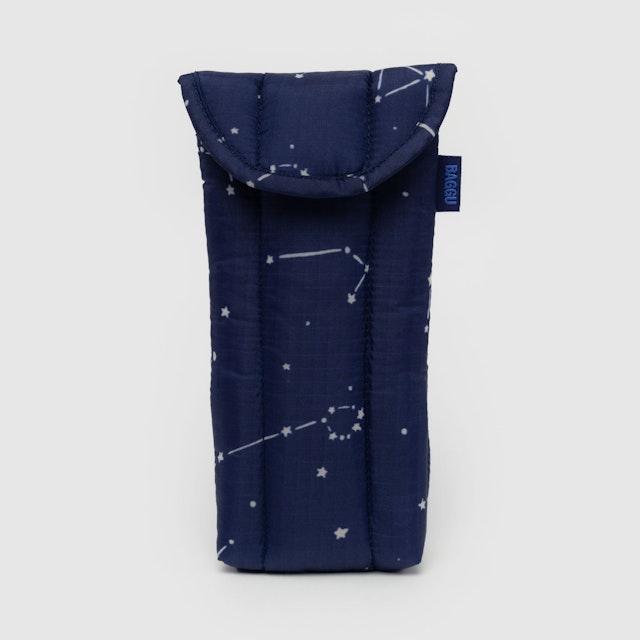 Baggu Puffy Glasses Sleeve in Constellations Night Sky at Golden Rule Gallery