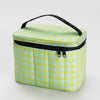 Baggu Puffy Small Lunch Cooler Tote in Mint Gingham Pixel at Golden Rule Gallery
