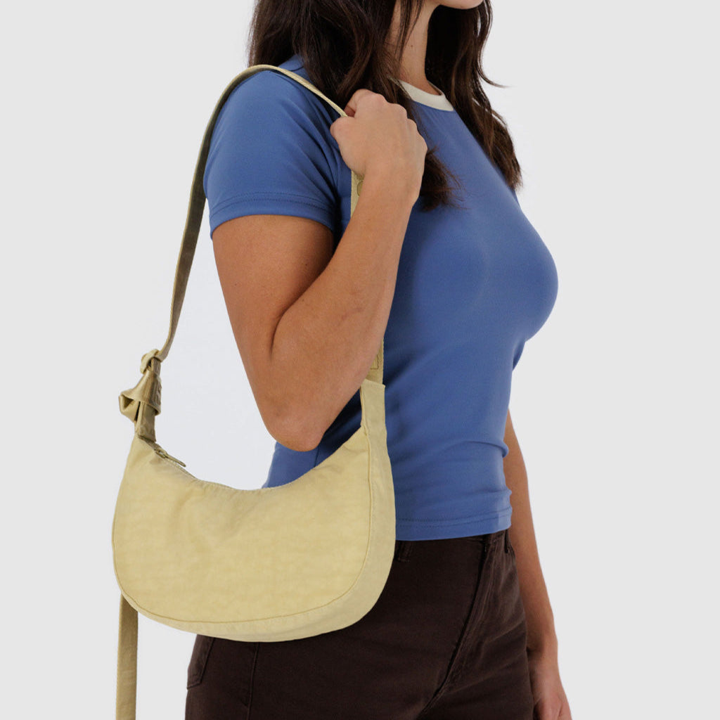 Baggu Small Crescent Bag in Butter at Golden Rule Gallery