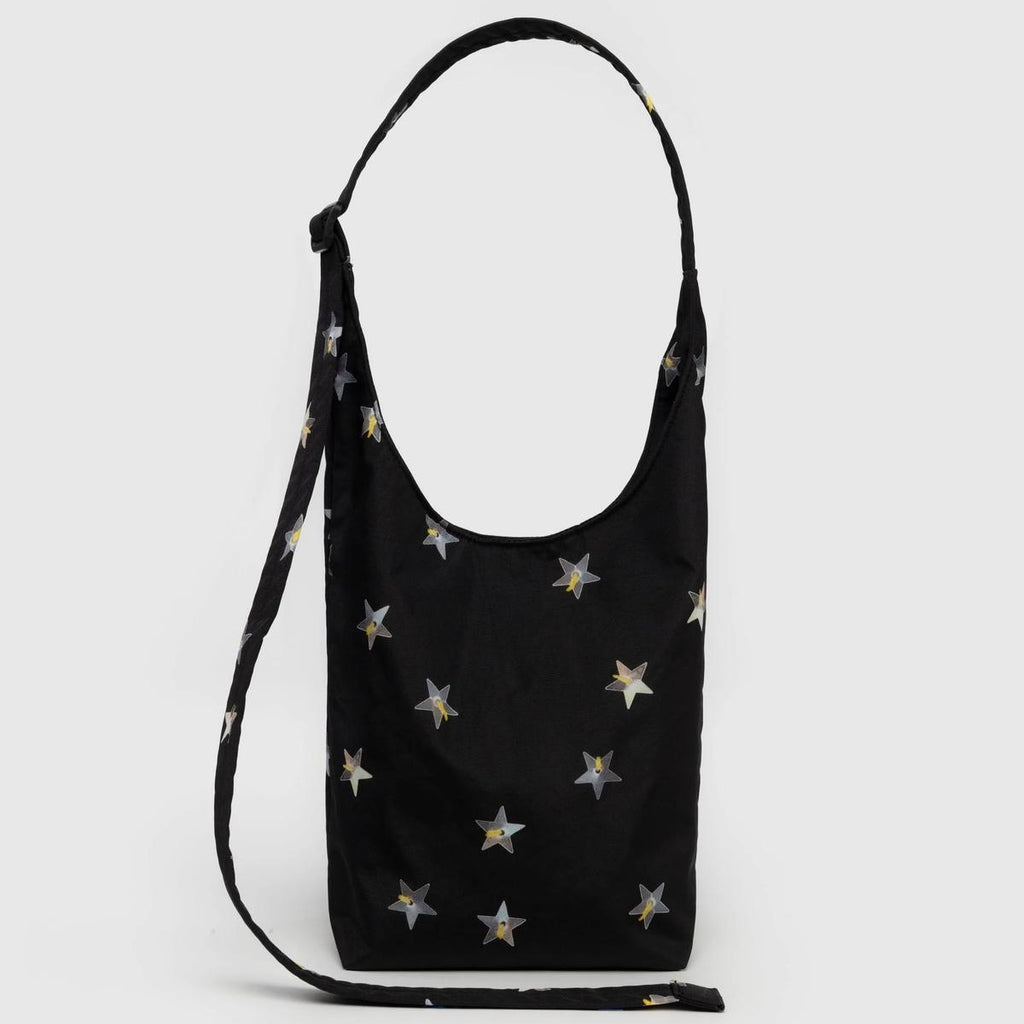 Baggu Small Nylon Sling Black with Stars at Golden Rule Gallery