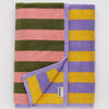 Baggu Striped Bath Towel Bright Colors Organic Terrycloth at Golden Rule Gallery