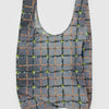 Beaded Plaid Big Baggu Reusable Bag at Golden Rule Gallery in Minneapolis