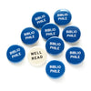 Biblio Phile Social Alert Pinback Button at Golden Rule Gallery