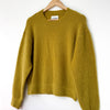 Bistro Yellow Mohair Crewneck Sweater 