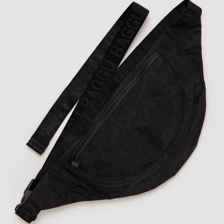 Black Baggu Crescent Fanny Pack Bag at Golden Rule Gallery