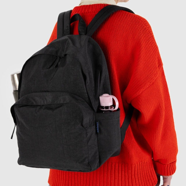 Black Baggu Large Nylon Backpack at Golden Rule Gallery