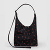 Black Baggu Large Nylon Sling With Red Flowers at Golden Rule Gallery