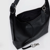 Black Baggu Recycled Leather Shoulder Bag at Golden Rule Gallery in Excelsior, MN