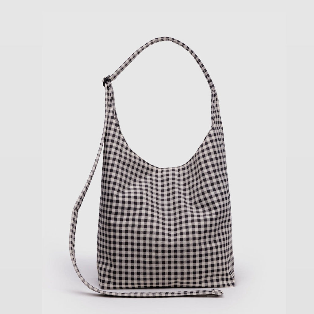 Black and White Gingham Baggu Large Nylon Sling at Golden Rule Gallery