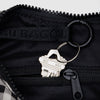 Black and White Gingham Baggu Small Nylon Crescent Bag with Key Loop at Golden Rule Gallery