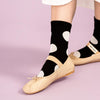 Black and White Polka Dot Socks Rie Crew Socks by Hansel from Basel at Golden Rule Gallery