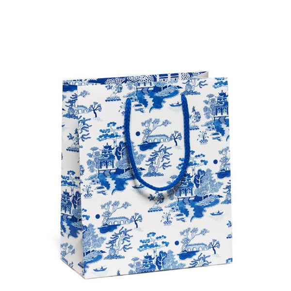 Blue Chinoiserie Gift Bag at Golden Rule Gallery