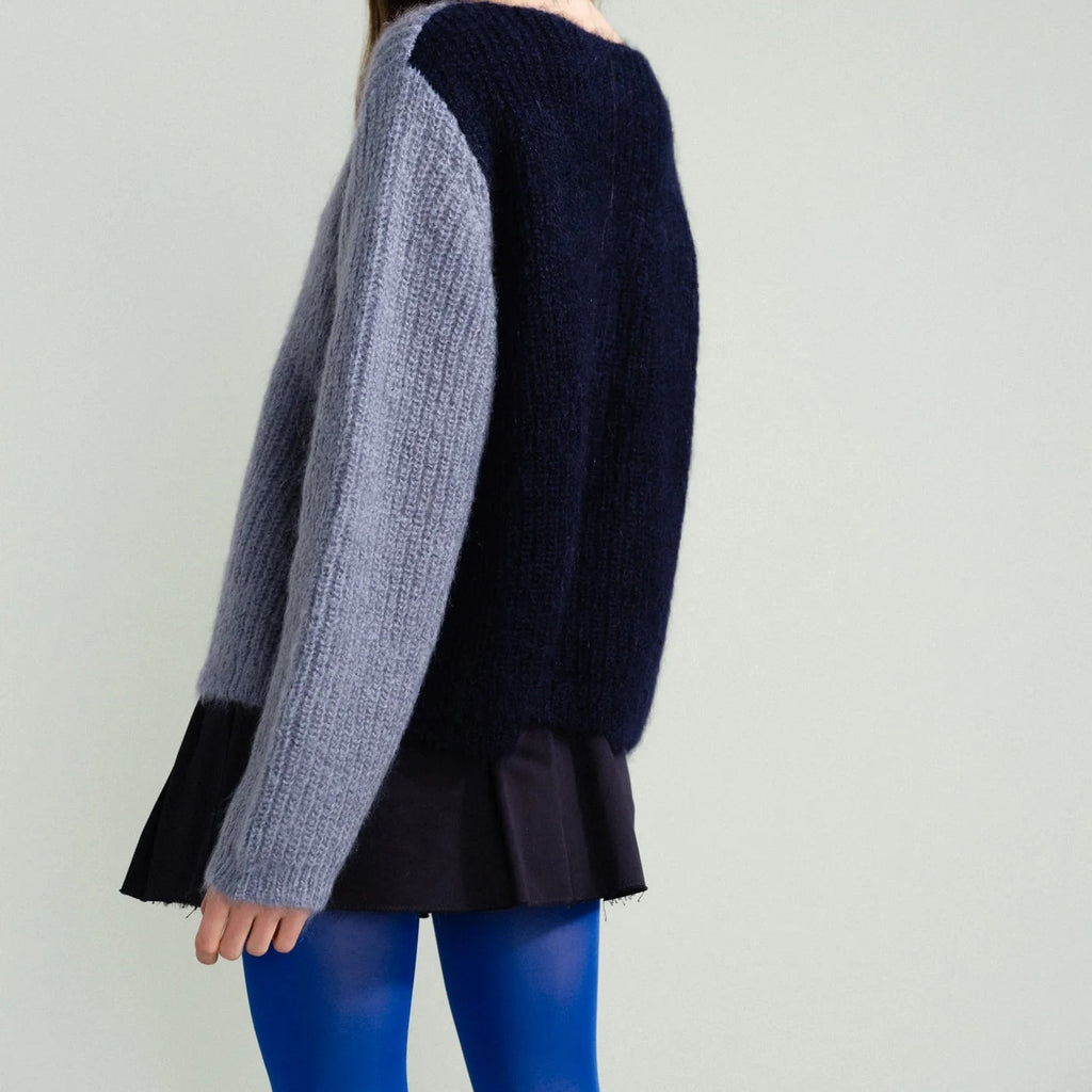 Blue Hansel from Basel Sweater at Golden Rule Gallery