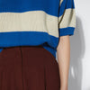 Rita Row Pattie Sweater in Blue Stripes at Golden rule Gallery in Excelsior, MN