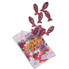 Sour Blackberry Fish candy package with red fish-shaped candies on a white background