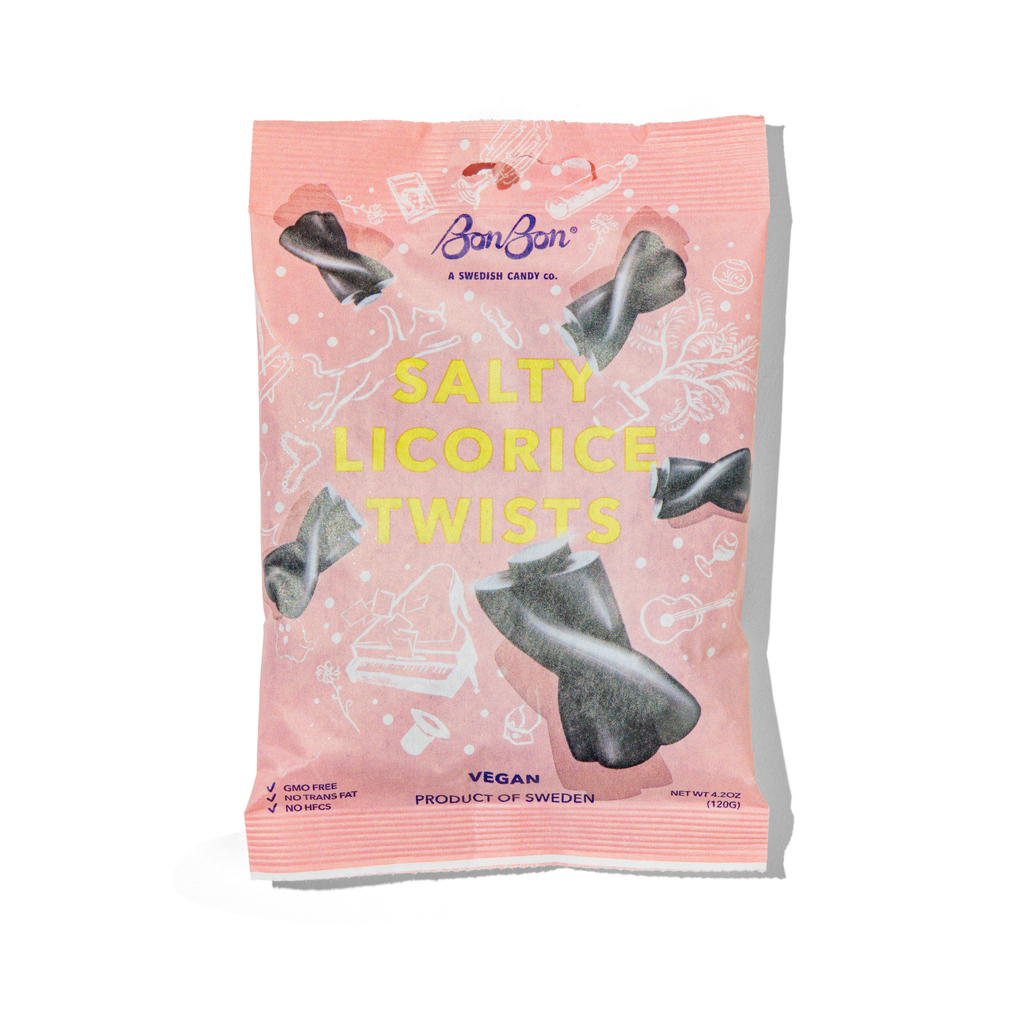 Salty Licorice Twists Candy by BonBon at Golden Rule Gallery