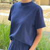 Boxy Layering Tee The Bon Shoppe Midnight Blue at Golden Rule Gallery