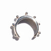 Sterling Silver Ear Cuff with Organic Bead Shapes