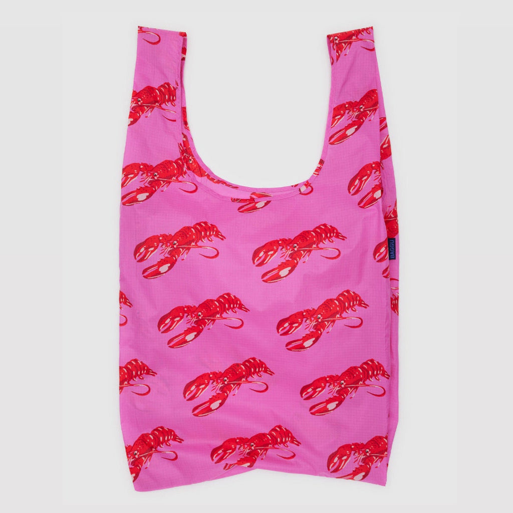 Bright Pink Lobster Big Baggu Reusable Bag at Golden Rule Gallery in Minneapolis