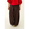 Brown Wide Leg Balloon Parachute Pants