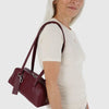 Burgundy Baggu Shoulder Bag With Long Straps at Golden Rule Gallery