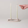 Virginia Sin Ceramic Double Taper Candle Holder