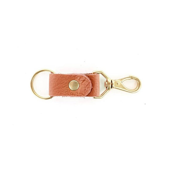 Primecut Cognac Leather Keychain