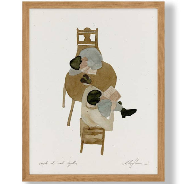 Couples Who Read Together Art Print by Cocoshalom