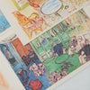 Collection of colorful illustrated vintage Dufy postcards on a white surface