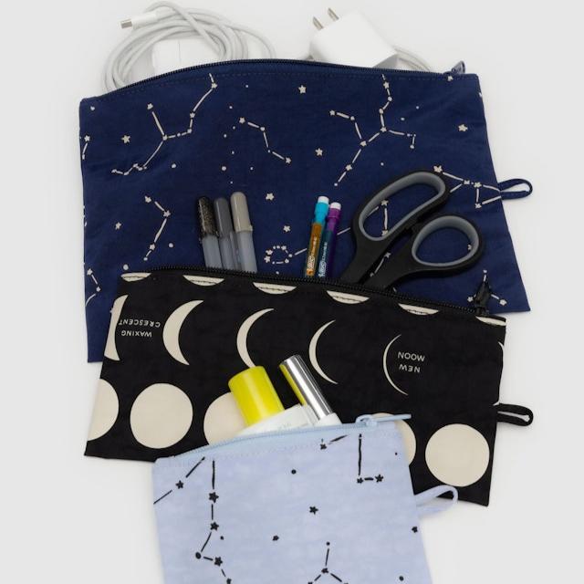 Night Lights Baggu Flat Pouch Set