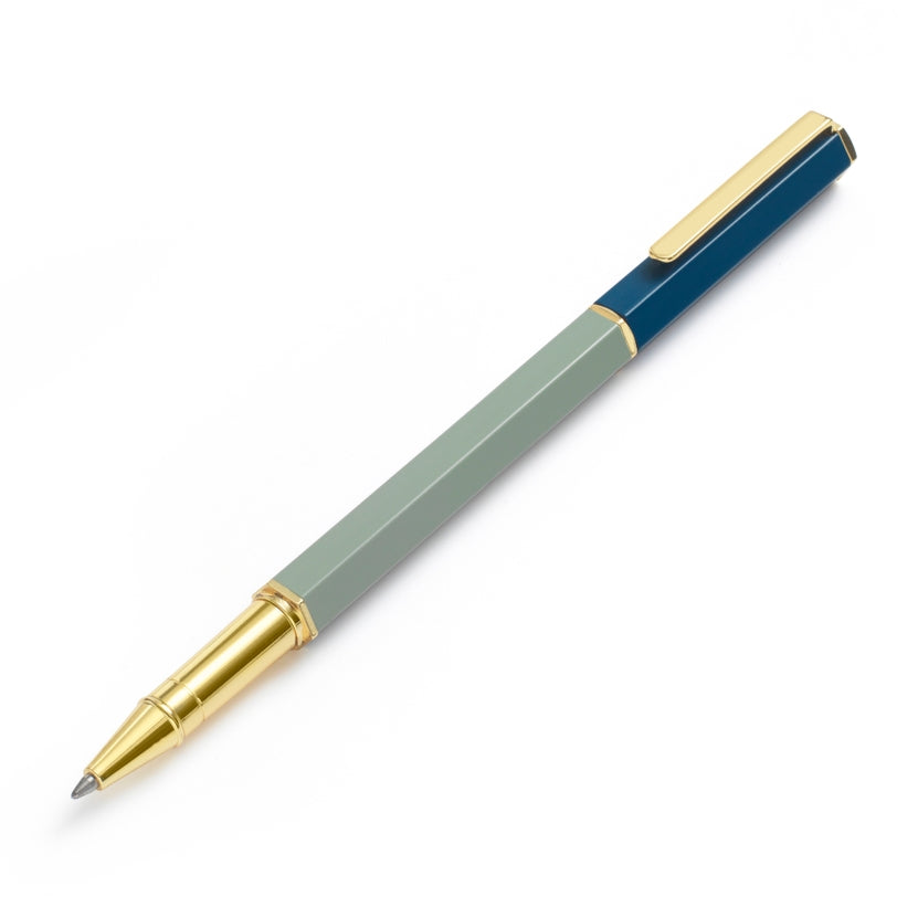 Green and Blue Classic Rollerball Pens for Office