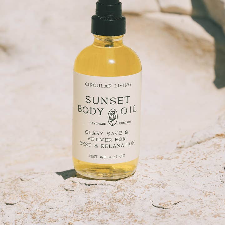 Body Oil in Clary Sage and Vetiver for Rest and Relaxation